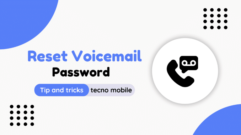 Reset Voicemail Password -