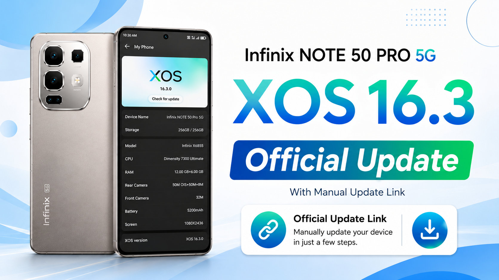 Infinix Note 50 Pro 5G XOS 16 Update