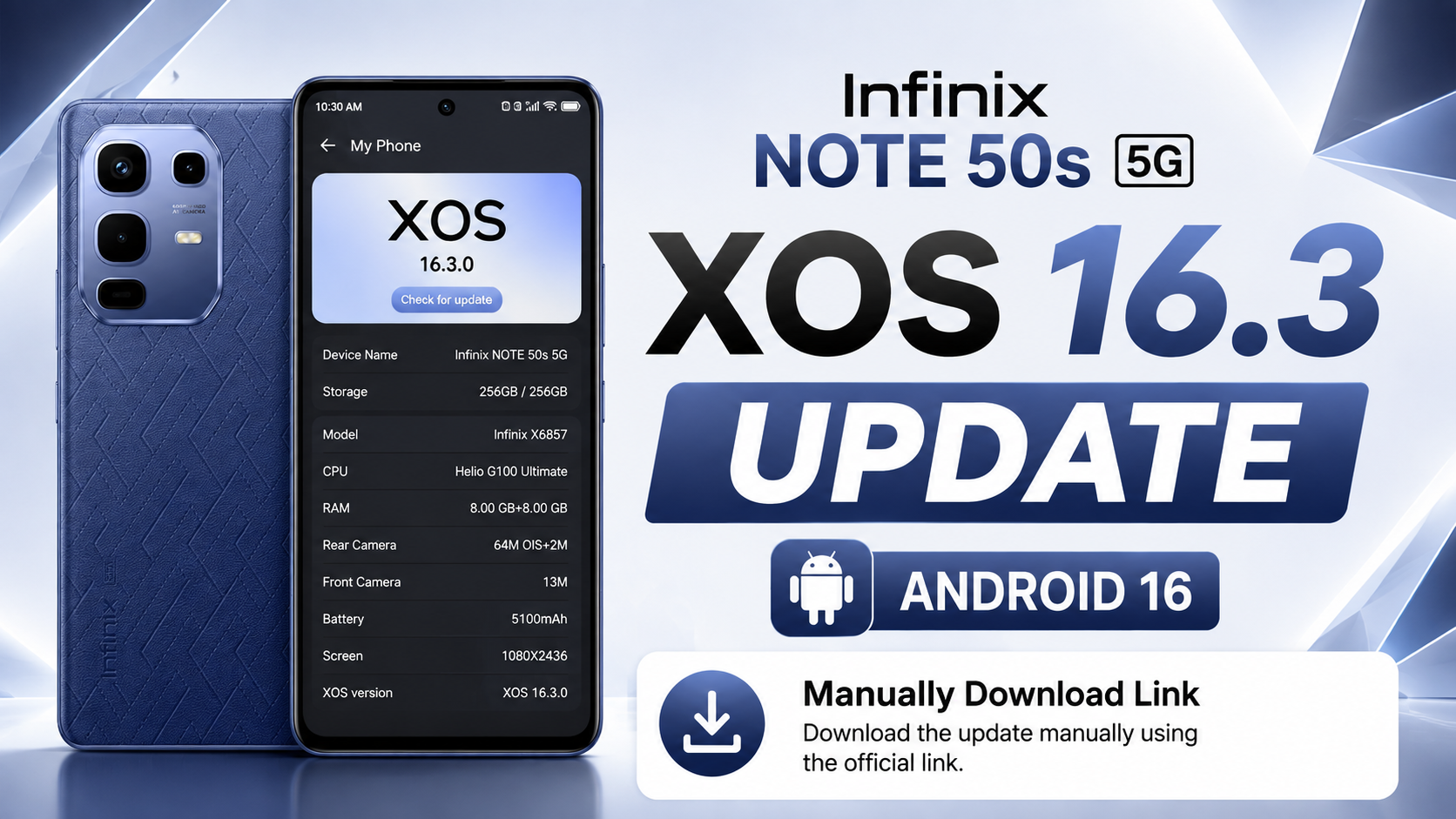 Infinix NOTE 50s 5G XOS 16 Update