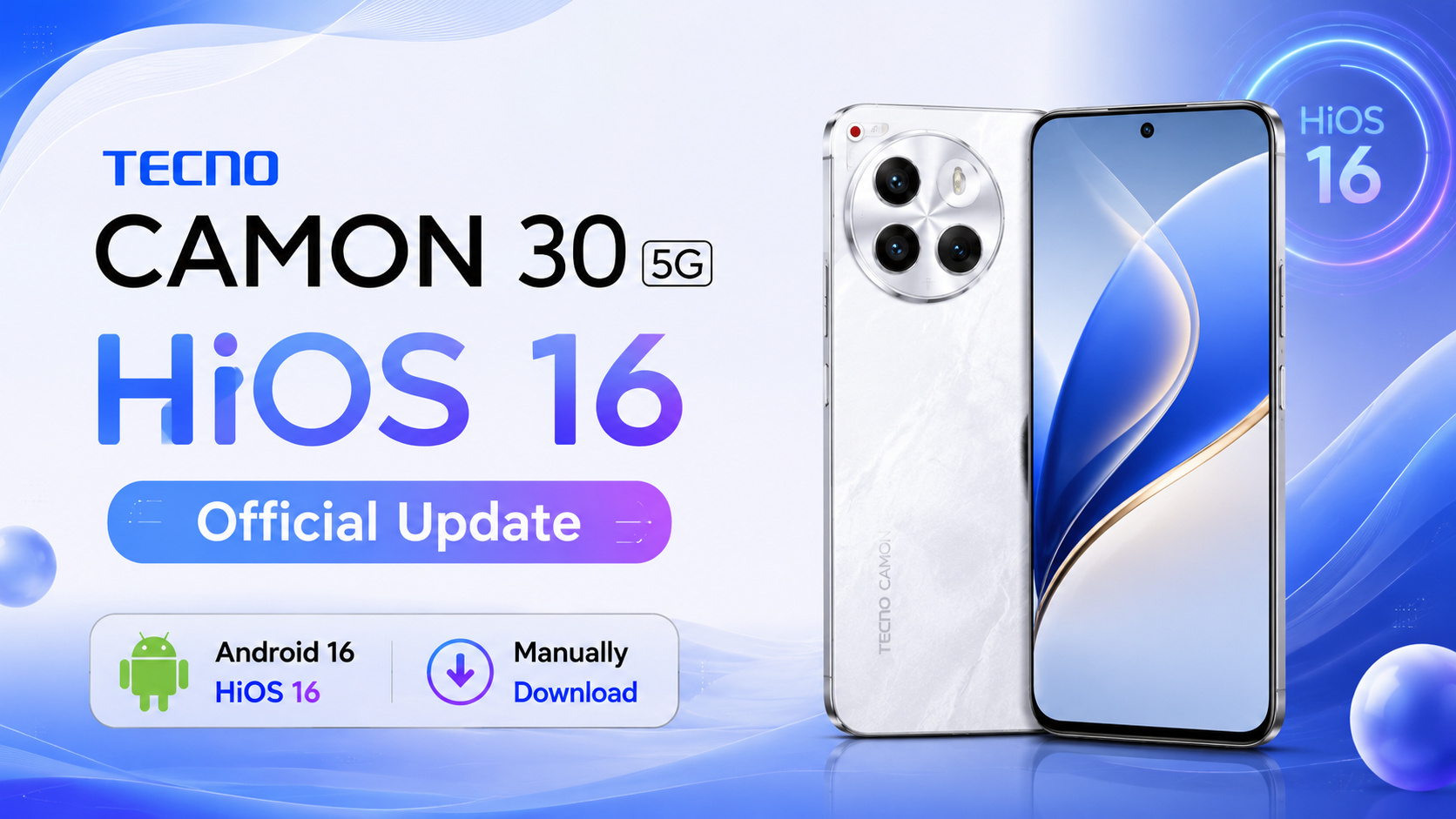 TECNO CAMON 30 HiOS 16 Update