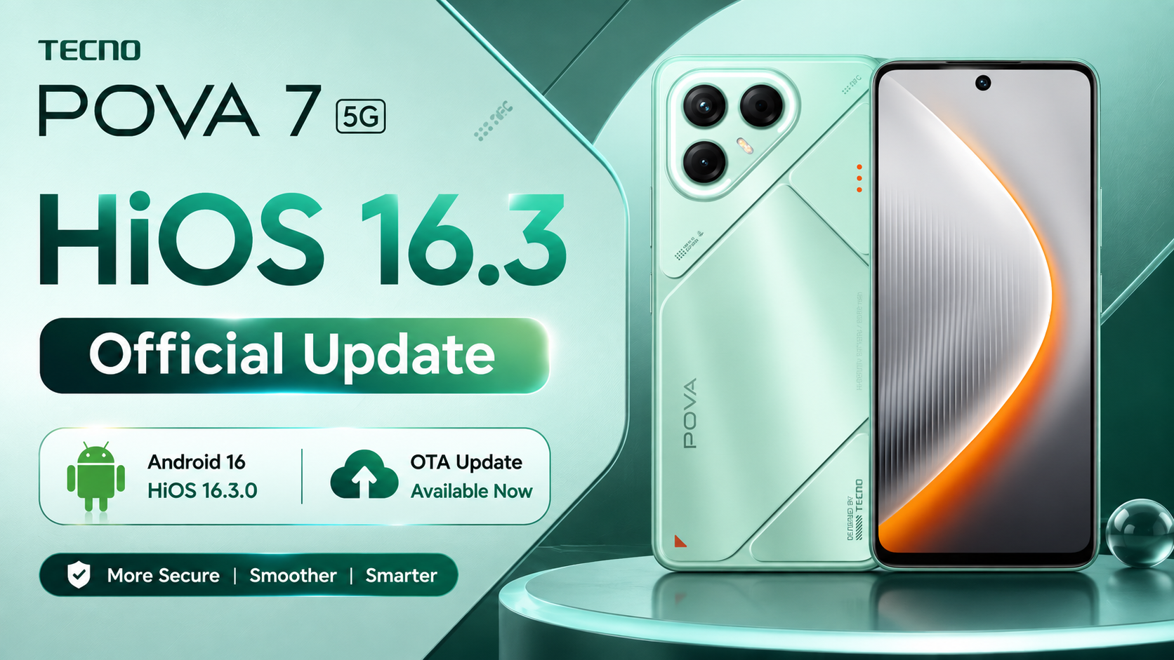 TECNO POVA 7 5G HiOS 16 Update