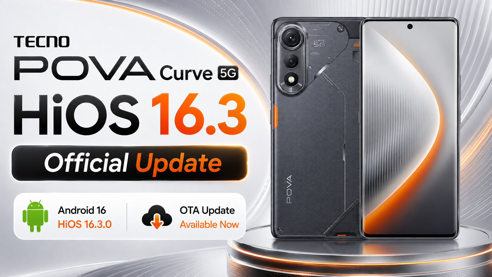 TECNO POVA Curve 5G HiOS 16 Update